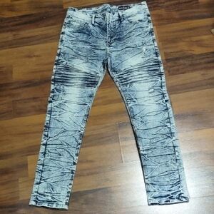 Next Men's Crinkle Wash Skinny Jeans